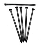 Polished round head smooth handle common iron nail BWG8X3” 4.2×101.6MM