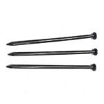 Polished round head smooth handle common iron nail BWG8X3” 4.2×101.6MM