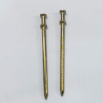 Electric galvanized round head smooth shank double-headed nails 16D 4.11X76.2MM