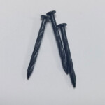 Phosphating black round head twisted shank concrete nail  3.4X40MM