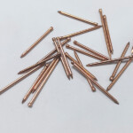 Electroplated copper Brad head smooth shank headless iron nail furniture nails BWG15X1-1/4” 1.8x32MM