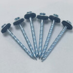 Galvanized screw roofing nails with umbrella washer 4.3x68mm