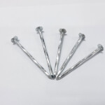 Galvanized large flat head, twisted shank, diamond point iron clout nail BWG11X2-1/2” 3.05X63.1MM