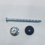 Galvanized screw roofing nails with umbrella washer 4.3x68mm
