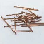 Electroplated copper Brad head smooth shank headless iron nail furniture nails BWG15X1-1/4” 1.8x32MM