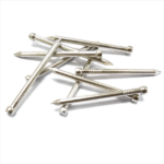 Electroplated nickel Brad head smooth shank headless iron nail furniture nails BWG11X1-3/4” 3.05x45MM