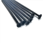 Philips head (PH2)Black phosphating fine teeth Drywall screw #6×3″  3.5x75MM