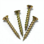 Philips head (PH2) Galvanized Yellow Colored zinc plating Coarse teeth Drywall screw #6×1-1/2″  3.5x38MM