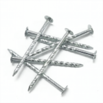 Galvanized large flat head,spiraling screw shank, diamond point iron clout nail screw nails BWG11X2-1/2” 3.0X63MM