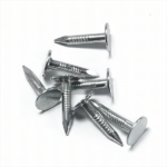 Galvanized large flat head, smooth shank, diamond point iron clout nails BWG11X3/4” 3.0X19MM