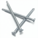 Galvanized White zinc plating Countersunk head Self-drilling Chipboard screw  Fiberboard screw M4.8X60MM