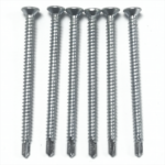 Galvanized White zinc plating Countersunk head Self-drilling Chipboard screw  Fiberboard screw M4.8X60MM