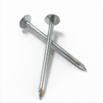 Galvanized large flat head, smooth shank, diamond point iron clout nails BWG12X2” 2.8X50.8MM