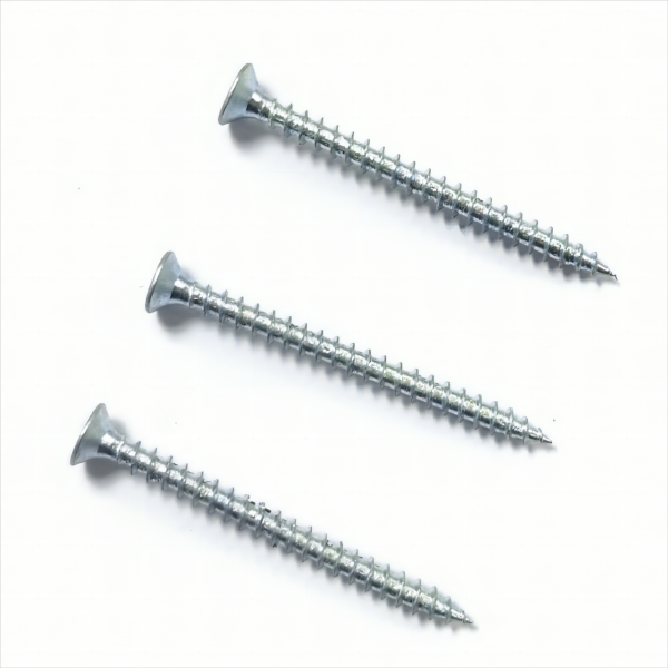 Galvanized White zinc plating Countersunk head  Chipboard screw  Fiberboard screw M4.2X50MM  #8×2″