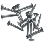 Polished large flat head, smooth shank, diamond point iron clout nails BWG11X1-1/4” 3.0X32MM