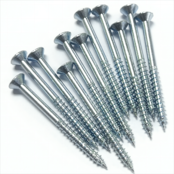 Galvanized White zinc plating Countersunk head Wood screw Chipboard screw  Fiberboard screw M5X60MM