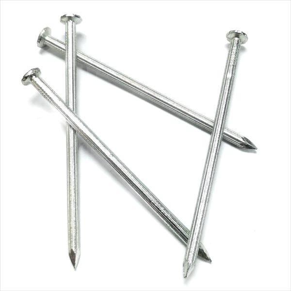 Galvanized round head fluted shank concrete nails  cement nails steel nails 4.2x100MM  4″