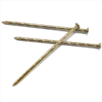 Galvanized Yellow zinc plating twisted shank, Countersunk,Checkered head, iron nails common nails screw nails 4.2x125MM BWG8X5″