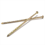Galvanized Yellow zinc plating twisted shank, Countersunk,Checkered head, iron nails common nails screw nails 4.2x125MM BWG8X5″