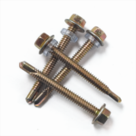 Galvanized Hexagonal self-drilling screws with washer 5.5x50MM  #12X2″