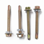 Galvanized Hexagonal self-drilling screws with washer 5.5x50MM  #12X2″