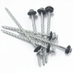 Galvanized screw roofing nails with umbrella washer 4x115mm
